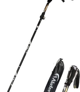 Aluminum Collapsible Ultralight Travel Trekking Hiking Pole for Men and Women