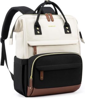 LOVEVOOK Laptop Backpack for Women, 15.6 Inch Work Business Backpacks Purse With Large Capacity, Waterproof Nurse Bag College Bookbag for School, Waterproof Casual Daypack for Travel